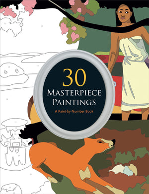 30 Masterpiece Paintings: A Paint-by-Number Book