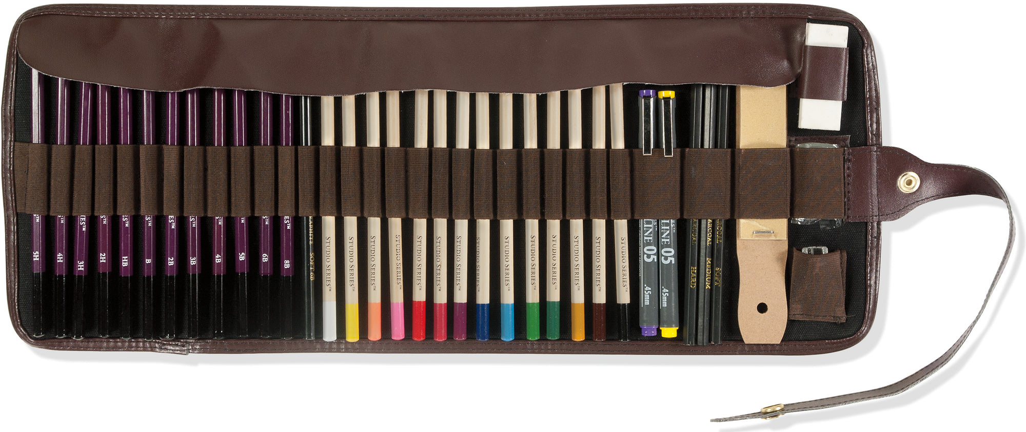 Roll-Up Canvas Pencil Wrap by Peter Pauper Press