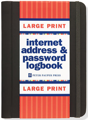 Large Print Internet Address & Password Logbook