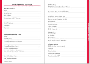 Large-Format Internet Address & Password Logbook