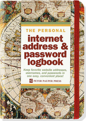 Old World Internet Address & Password Logbook